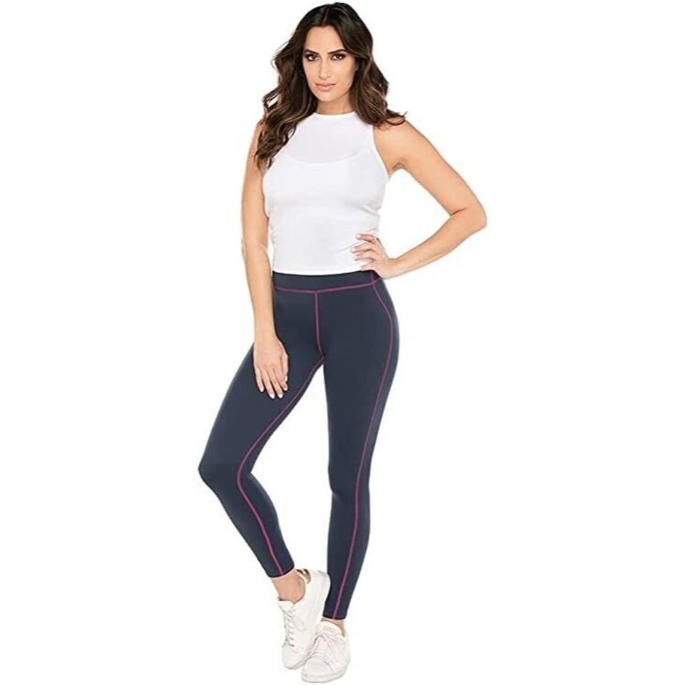 Miraclesuit Dress Blues Tummy Control Performance Leggings Small S - Picture 4 of 4